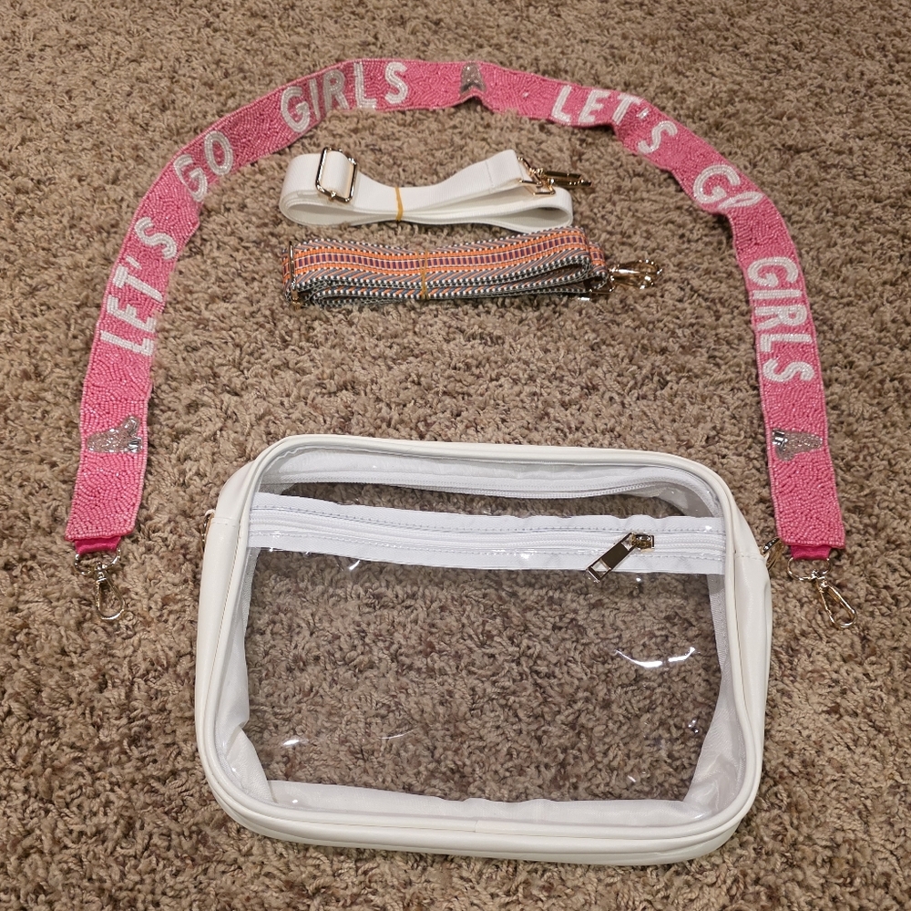 NWT Stadium Clear Crossbody Bag. Comes with 3 interchangeable straps. - Picture 2 of 7